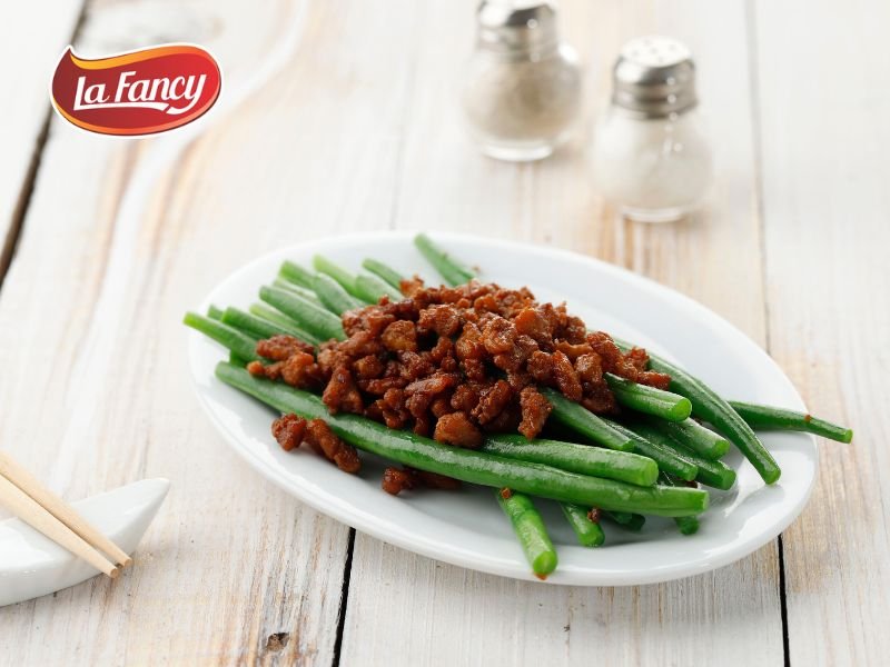 Resep Baby Buncis Siram Daging ala La Fancy